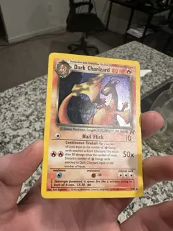 Pokemon Dark Charizard Holo Rare TCG Unlimited Card 4/82 With Swirl - Image 4