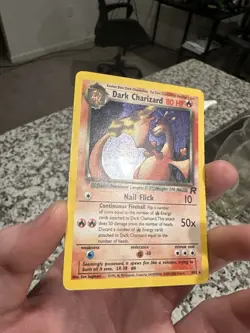 Pokemon Dark Charizard Holo Rare TCG Unlimited Card 4/82 With Swirl - Image 5