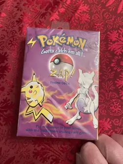 Pokemon Zap! Theme Deck Sealed 1999 Wizards of the Coast Pikachu Mewtwo - Image 1