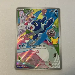 Pokemon First Partner Illustration Collection Popplio Black Star Full Art #045 - Image 1