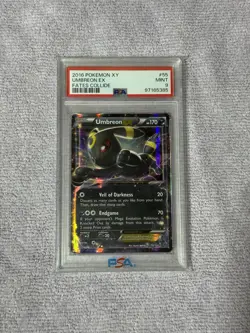 Pokemon Umbreon EX 55/124 Fates Collide PSA 9 Full Art Holo Ultra Rare ENG - Image 1