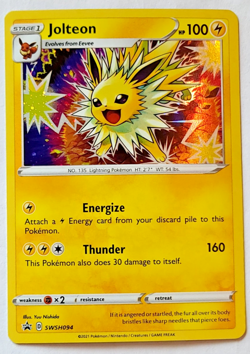 Pokemon TCG: Jolteon Black Star Promo SWSH094 MINT - Image 1