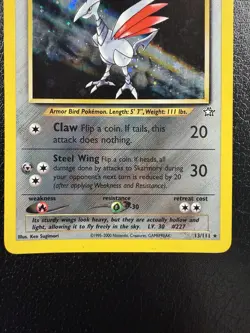 Skarmory 13/111 Neo Genesis 2000 Holo Pokemon TCG MP - Image 3
