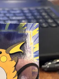 1999 Topps Pokemon TV #26 Raichu Holo Foil Black Logo - Image 5