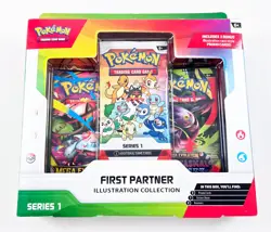 Pokemon TCG FIRST PARTNER ILLUSTRATION COLLECTION SERIES 1 NEW SEALED Evolution - Image 1
