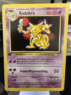 Kadabra Pokemon German Base Set 1st Edition (KADABRA) #32 NM - Image 1