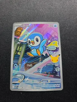 Pokemon Piplup 042 - First Partners Promo - Full Art Holo - Mint - Image 1