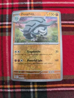 Pokemon Donphan SV: Paldean Fates 049/091 Near Mint NM Reverse Holo - Image 1