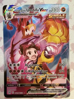 Single Strike Urshifu VMAX TG19/TG30 Brilliant Stars Pokemon TCG HOLO NM - Image 1