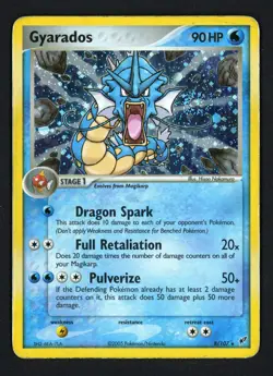 Gyarados 8/107 Deoxys Holo Rare SWIRL Pokemon TCG - Image 1