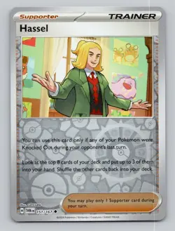 Reverse Holo Hassel 151/167 Uncommon Twilight Masquerade Pokemon - Image 1