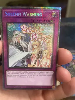 YuGiOh Solemn Warning 1st Edition RA05-EN126 Starlight Rare Mint - Image 1