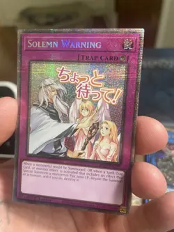 YuGiOh Solemn Warning 1st Edition RA05-EN126 Starlight Rare Mint - Image 5