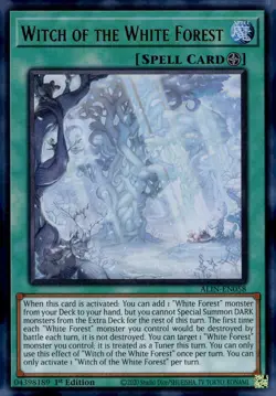 Yu-Gi-Oh! Witch Of The White Forest 1st Ed. ALIN-EN058 Ultra Rare NM/LP x1 - Image 1