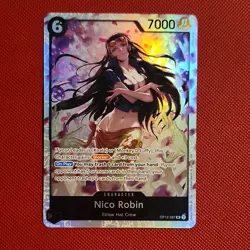 Bandai Nico Robin OP12-087 Legacy Master Character SR Holo 7000 Morechand - Image 1