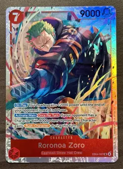One Piece Roronoa Zoro EB04-007 SR ENGLISH OP15 - Image 1