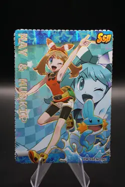 Pokemon Eif Origin 4.0 - May & Mudkip SSP - Serialized 033/068 Diamond Card - Image 1