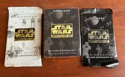 1995 Star Wars Customizable Card Game Premiere 60 Card Starter Set W/ Expansions - Image 1