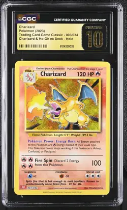 Charizard Charizard Ex Deck Trading Card Game Classic 003/032 CGC Pristine 10 - Image 1