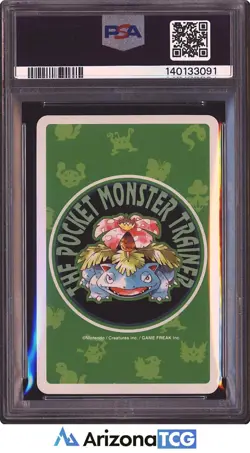 Pokemon 1996 Metapod 011B 2 Of Diamonds Green Playing Cards Japanese PSA 8 - Image 2