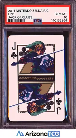 The Legend Of Zelda 2011 Link Jack Of Clubs Zelda Playing Cards GEM MINT PSA 10 - Image 1