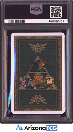 The Legend Of Zelda 2011 Ace Of Spades Triforce Playing Card GEM MINT PSA 10 - Image 2