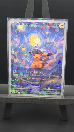 Pokemon Van Gogh Museum COMPLETE SET Pikachu Display 18 Cards HOLOFOIL Sleeves - Image 4