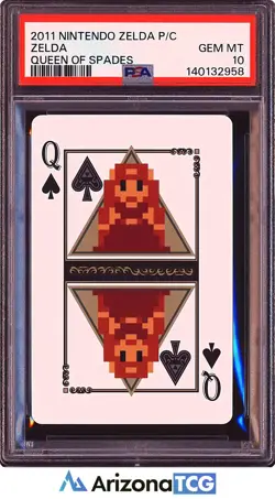 The Legend Of Zelda 2011 Zelda Queen Of Spades Zelda Playing Cards PSA 10 - Image 1