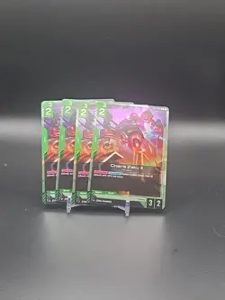 Gundam Card Game Char’s Zaku II GD01-026 R Playset Of 4 - Image 1