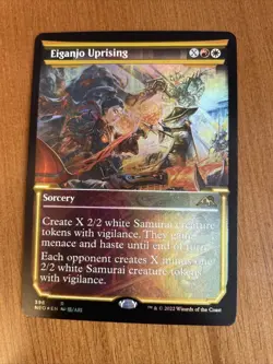 Kamigawa Neon Dynasty Eiganjo Uprising Showcase Foil Card #396 NM - Image 1