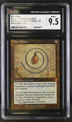 MOX AMBER The Brothers' War Retro Schematic Foil Mythic CGC 9.5 MTG [NOS] - Image 1