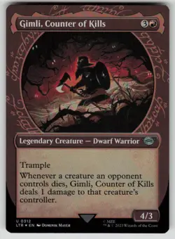 Gimli, Counter of Kills (Showcase) Foil The Lord of the Rings 312 MTG NM - Image 1