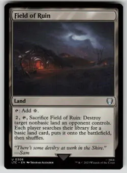 Field of Ruin Commander: The Lord of the Rings 308 MTG NM - Image 1
