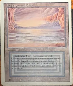 Magic the Gathering: Underground Sea Revised Edition Dual Land Reserved List - Image 1
