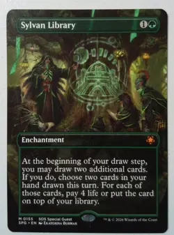 Sylvan Library *Borderless Mythic* Magic MtG x1 SPG SOS Special Guests - Image 1