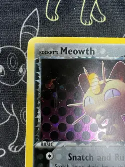 Pokemon Rocket's Meowth Reverse Holo Stamped EX Team Rocket Returns 46/109 - Image 2