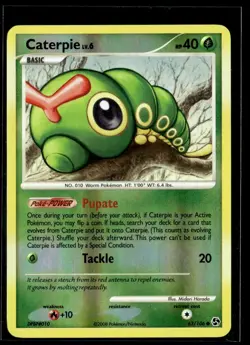 2008 Diamond & Pearl - Great Encounters Reverse Holo Caterpie Basic/Common #63 - Image 1