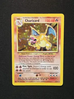 Charizard 4/102 Holo Rare 1999 Base Set Unlimited Wizards Of The Coast Pokemon - Image 1
