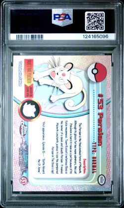2000 TOPPS CHROME POKEMON T.V. #53 PERSIAN PSA 10 - Image 2