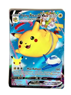 Flying Pikachu VMAX 007/025 Holo VMAX Rare Celebrations Pokemon Near Mint - Image 1