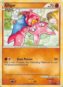 GLIGAR 49/90 C HGSS UNDAUNTED POKEMON HP - Image 1