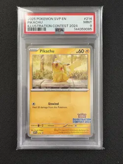 2025 Pokemon SVP Pikachu Illustration Contest 2024 #214 PSA 9 - Image 2