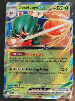 Decidueye ex 012/088 Double Rare Perfect Order NM/M Pokemon - Image 1