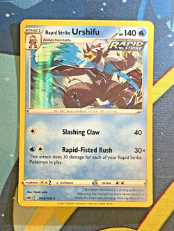 Pokemon - Rapid Strike Urshifu - 044/198 - Holo Rare - Chilling Reign - NM/M - Image 1
