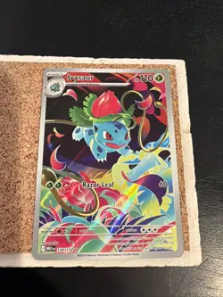 Pokemon TCG Ivysaur 134/132 Mega Evolution Illustration Rare Full Art Holo NM - Image 1