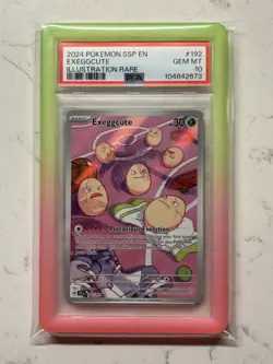 INCLUDES DRAGONSCALE BUMPER Exeggcute 192/191 - Surging Sparks Pokemon PSA 10 - Image 1