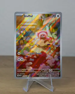 Stufful 154/132 Illustration Rare Mega Evolution Pokemon Near Mint - Image 1