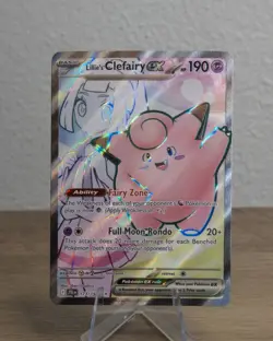 Pokemon TCG Lillie's Clefairy EX 173/159 Journey Together Ultra Rare Holo NM - Image 1
