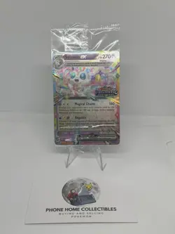 Pokemon Sylveon EX 041/131 Prismatic Evolutions Stamp Promo Sealed - Image 1