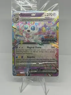 Pokemon Sylveon EX 041/131 Prismatic Evolutions Stamp Promo Sealed - Image 2